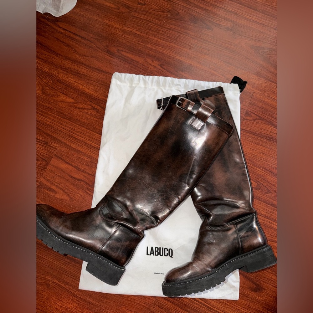 Labucq Dark Brown Leather Boots